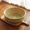 Cesta de bambu cesta de bambu com base cesta de frutas domésticas prato de frutas produtos de bambu artesanais cesta de pão cozido no vapor cesta de sobremesa cesta de bambu