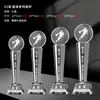 Troféu de Cristal Personalizado para Competições Esportivas, Medalhas de Maratona, Resina de Golfe Badminton Honra Prêmios Comemorativos