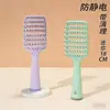 Peine de Costilla Mini Macaron para Volumen Alto en la Coronilla, Masaje, Mango Largo Hueco, Doble Uso para Cabello Húmedo y Seco, Peine de Plástico para Estilizar para Estudiantes