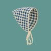 Dopamina Mori tricô triângulo cachecol headwear francês headwear feminino verão estilo pastoral renda flor de crochê atacado com beira-mar