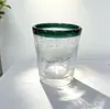 Venta al por mayor de fabricantes Tazas de Vidrio de Puntos Multicolor Personalizadas Estilo Retro Europeo y Americano Tazas de Cóctel Tazas de Vidrio para Jugo en Casa