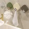 Gancho de Lujo Ligero con Adhesivo Fuerte, Montaje en Pared de Alta Resistencia, Gancho para Toalla de Baño sin Taladro, Gancho Transparente sin Rastro para Detrás de la Puerta del Baño
