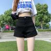 Ropa para Mujer Tallas Grandes Jiajun 2026 Shorts de Mezclilla Ajustados de Cintura Alta Color Claro Verano Nuevo Versátil Chica Caliente Corte Delgado Pantalones Cortos Ajustados