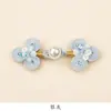 Nuevo botón de estilo chino cheongsam, botón de tres anillos tejido a mano con cuentas, botón de chaleco de traje Tang, accesorio de ropa