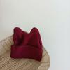 Gorro de lana tejido con orejas para bebés, popular en Corea del Sur, para hombres y mujeres, de color caramelo, cálido y combinable.