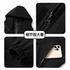 Chaqueta cortavientos retro de cuello alto con bolsillos laterales planos ocultos, adecuada para ir al trabajo en primavera y otoño, chaqueta impermeable ligera de corte recto