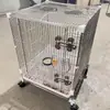Jaula de Acero Inoxidable 304 para Ardilla Voladora Jaula Modular DIY Jaula para Mascotas Jaula para Ardilla Voladora Jaula para Loros Multicapa Encriptada