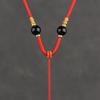 Collar con cordón de ágata natural tejido a mano, colgante de cuerda de jade y Buda, colgante para hombres y mujeres.
