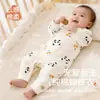 Ropa para recién nacidos, Monos infantiles de Clase A, Mameluco de bebé sin costuras de algodón puro, Capa base para bebé de 0 a 6 meses, Conjunto para gatear