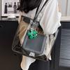 Bolso de gran capacidad para mujer, bolso de verano combinable, nuevo bolso de hombro transparente de gelatina, bolso de mano de clase para ir al trabajo 2023