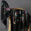 Xales de inverno femininos, lenços bordados e mantas para Tibete e Lago Qinghai, pastagens de estilo étnico Lijiang e salas com ar condicionado.