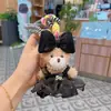 Chaveiro Urso Saia de Gaze Plush Fofo, Chaveiro Boneca Adorável para Carro, Pingente Criativo de Bolsa Laço para Mulheres