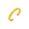 Tienda de Oro Mismo Estilo Trébol de Cuatro Hojas Punto Diamante Brazalete Abierto Oro Arena Alta Gama Personalizado Brazalete de Diamantes Joyería de Mano Versátil