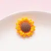 Girasol~Nuevo Girasol Grande, Mediano y Pequeño Pegamento Cremoso para Funda de Teléfono Móvil Accesorios de Resina Pasador Joyería DIY Accesorios Hechos a Mano