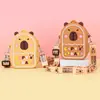 Fabricante de Bolsos Cruzados de Silicona, Monedero de Almacenamiento para Hombro Infantil Kapibara, Bolso para Teléfono Móvil al por Mayor, Pequeños Regalos para Puestos