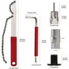 Herramienta Piñón Bicicleta Llave de Tarjeta Llave de Piñón Herramienta de Cadena Herramienta de Extracción de Piñón Accesorios Herramienta de Reparación de Bicicletas