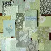 Poema de Azúcar Material de Papel Ligero Papel Flotante Serie Reino de las Flores Papel de Fondo Decoración de Paisaje Collage de Diario Floral Retro
