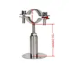 Abrazadera de Tubo Ajustable de Acero Inoxidable 304 con Base, Soporte Telescópico para Tubo, Soporte para Tubo, Abrazadera de Tubo, Sujetador de Tubo