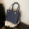 Nueva Bolsa de Playa Eva Europea y Americana Bolsa de Agujeros para Exteriores en la Costa Bolso de Mano de Gran Capacidad para Bricolaje Bolso Tote Portátil para Viajes