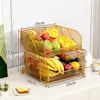 Tigela de Frutas Multicamadas para Casa, Cesta de Frutas para Mesa de Centro da Sala de Estar, Prato de Exibição para Armazenamento de Lanches Doces na Mesa de Jantar
