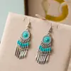 Pendientes Versátiles de Alta Gama para Mujer, Pendientes de Diamante Retro Literarios, Pendientes Bohemios Multicapa, Suministro al por Mayor