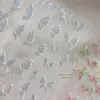 Colección de Pegatinas para Uñas Mariposa: Nuevas Calcomanías Adhesivas para Uñas de Mariposa Blanca Delgadas Flexibles con Relieve de Hada Nuevas de Moda al por Mayor