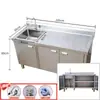 Gabinete de Cocina de Acero Inoxidable 304 Estilo Gabinete Fregadero Lavado de Manos Lavado de Verduras Fregadero de Gabinete Integrado Plataforma de Fregadero de un Solo Tazón