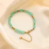 Nuevo Pulsera Tejida con Cuentas de Cristal Tallado Estilo Chino Diseño de Nicho Pequeño Fresco Círculo Único Pulsera de Amistad al por Mayor para Mujeres