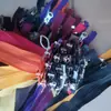 Pacote de Cores Mistas com 50 Peças Cor Misturada Não. Zíper de Resina Grande Dente 5 50/60/70/80cm Zíper de Cor Mista de Cabeça Única e Dupla