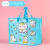 Bolsa de Almacenamiento para Colcha Tejida Bolsa de Almacenamiento de Dibujos Animados para Jardín de Infancia Gran Capacidad Bolsa de Equipaje para Mudanzas Bolsa Tejida Portátil Impermeable