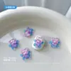 Lindo Hielo a Través de Oso Dopamina Dibujo Animado Arte para Uñas Joyería Resina Tridimensional Armadura Portátil Decoración Pequeños Accesorios Estilo Mixto Explosivo