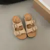 Sapatos Retro com Solado Plano Macio para Aumentar a Altura para Mulheres 2026 Novo Estilo Chinelos de Solado Grosso para Uso Externo Solado de Cortiça Tira Única Casuais Meio-Chinelos