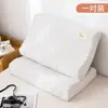 Um par de fronhas de látex 100% algodão 30x50, fronha de espuma de memória de algodão puro capa para travesseiro individual 40x60 para uso doméstico