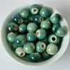 Jingdezhen 10mm esmalte de color cuentas de cerámica cuentas sueltas de cerámica cuentas de cerámica de color venta al por mayor
