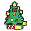 Encantos de Zueco de Dibujos Animados de PVC para Navidad Copo de Nieve Hombre de Jengibre Muñeco de Nieve Hebillas de Zapato de Goma Blanda Accesorios de Decoración de Zapatos DIY Festivos