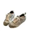 Zapatillas de mujer Agan con cordones, caña baja, modelo 2026 nuevo, suela gruesa, estilo coreano, malla, moda, zapatillas de entrenamiento alemanas, transpirables, grises