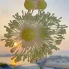Brincos de Prata com Flores e Franjas Estilo Super Fada para Primavera e Verão, Versáteis e Estilosos, Brincos Doces e de Alto Padrão