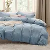 Juego de Funda Nórdica de Tres Piezas Transfronterizo en Color Café con Impresión Digital, Ropa de Cama y Textiles para el Hogar de Comercio Exterior de Amazon