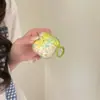 Funda protectora para auriculares Airpods de 4ª generación con estampado floral en degradado amarillo-verde, adecuada para auriculares Apple Airpods de 3ª generación Pro2