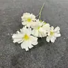 Flores Artificiales de Estilo Fresco y Sencillo, Orquídea de 4 Cabezas Flores Nocturnas para Arreglo de Boda en Iglesia, Guía de Pasillo con Flores, Accesorios de Decoración de Arte Floral