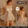 Lencería Sexy sin Lavado Estéril Manyan Sujetador de Corte Sexy con Lazo Soporte Push-up Camisón con Abertura 8759