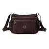Bolso Bandolera de Tela Oxford para Mujer, Ligero, Multicapa, Lona de Nylon, Bolso de Madre, Mochila Cruzada de Hombro Único para Mujeres de Mediana Edad, para Viajes Diarios