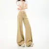 Jeans Flare Casual de Algodão Macio e Confortável, Não Apertado, Novo Estilo para Primavera, com Design Patchwork e Efeito Emagrecedor para Mulheres