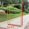 Accesorios de Boda Marco Cuadrado de Hierro Forjado Boda al Aire Libre Decoración Geométrica de Pasillo Soporte de Fondo Arco Soporte para Flores Soporte de Exhibición
