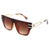 Gafas de sol clásicas de doble capa de metal transfronterizo unisex, caja de moda europea y americana, gafas de sol de moda retro al por mayor