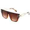 Gafas de Sol Metálicas de Doble Capa de Moda Europea y Americana Transfronterizas Clásicas Unisex Montura Cuadrada Tendencia Retro Gafas de Sol al por Mayor