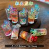 Juego de comida en miniatura, botella pequeña luminosa, simulación tridimensional, mini taza de fruta, joyería DIY, accesorios de resina, venta al por mayor