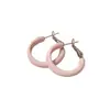 Brincos Pequenos de Cor Creme Fresco Combinando Brincos Irregulares Morandi com Gotejamento de Óleo Brincos Acessórios de Brincos Pequenos Frescos de Primavera e Verão