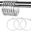 Anillo para Cortina de Ducha Gancho de Plástico en Forma de C para Cortina de Ducha Anillo Colgante Gancho para Cortina Anillo Colgante Hebilla Anillo para Cortina de Cama Gancho Colgante para Abrigos