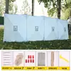 Pantalla cortavientos de array a prueba de viento para camping al aire libre, parabrisas, pantalla para cena al aire libre, barbacoa, pesca, recinto plegable, tela a prueba de viento
